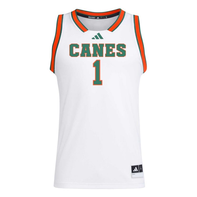 Miami (FL) Hurricanes NCAA #1 Miami Hurricanes Replica Swingman Jersey
