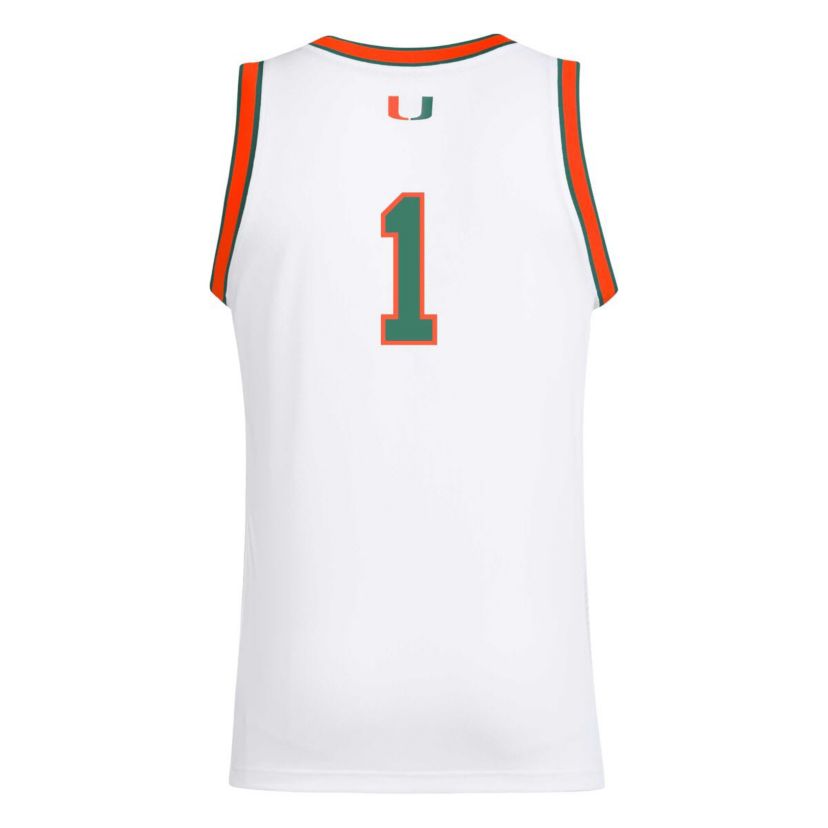 Miami (FL) Hurricanes NCAA #1 Miami Hurricanes Replica Swingman Jersey