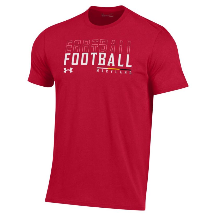 NCAA Under Armour Maryland Terrapins 2024 Sideline Football Performance T-Shirt