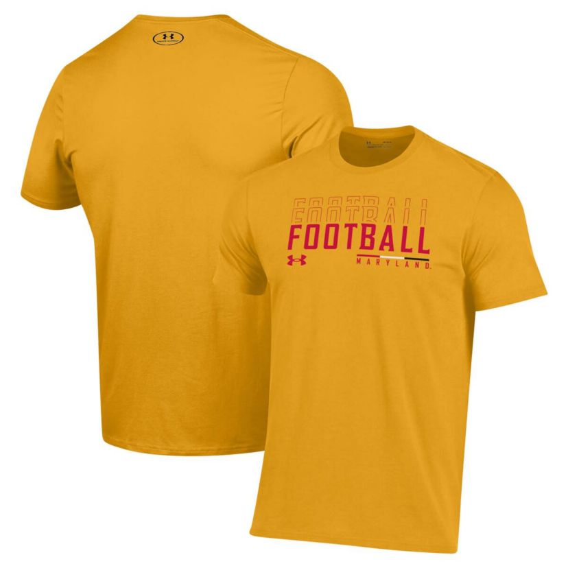 NCAA Under Armour Maryland Terrapins 2024 Sideline Football Performance T-Shirt