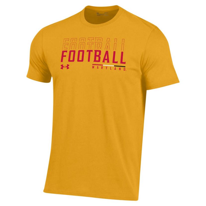 NCAA Under Armour Maryland Terrapins 2024 Sideline Football Performance T-Shirt