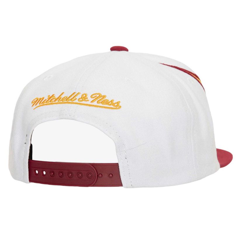 NBA White/Red Miami Heat Waverunner Snapback Hat