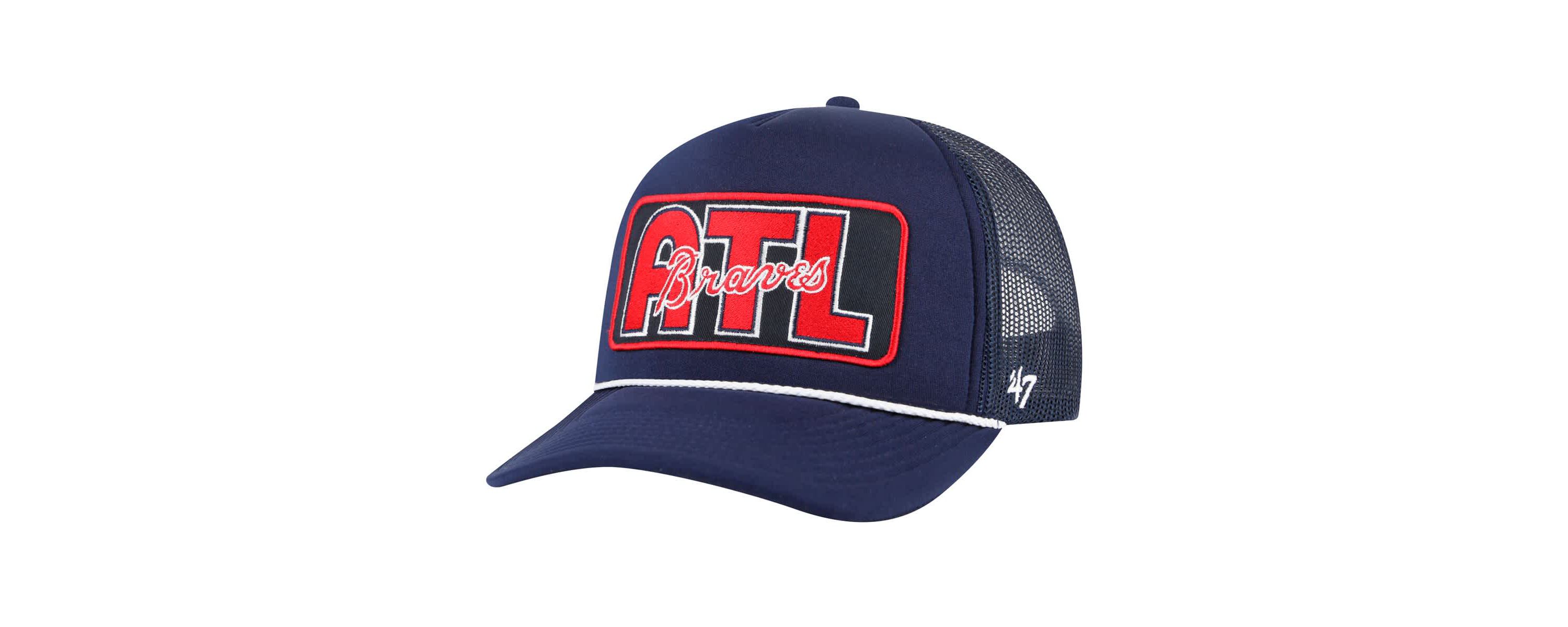 MLB Atlanta Braves Local Patch Foam Front Trucker Adjustable Hat