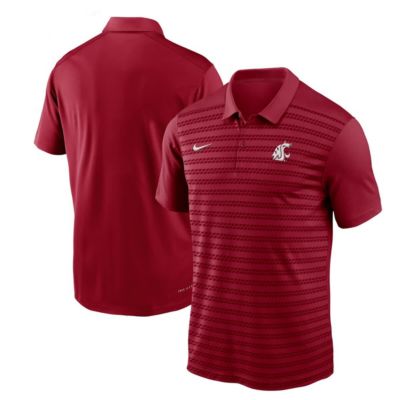 Men's NCAA Nike Washington State Cougars 2024 Sideline Victory Coaches Performance Polo, Crimson, 2XL