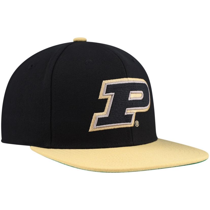 NCAA Black/Gold Purdue Boilermakers 2-Tone 2.0 Snapback Hat