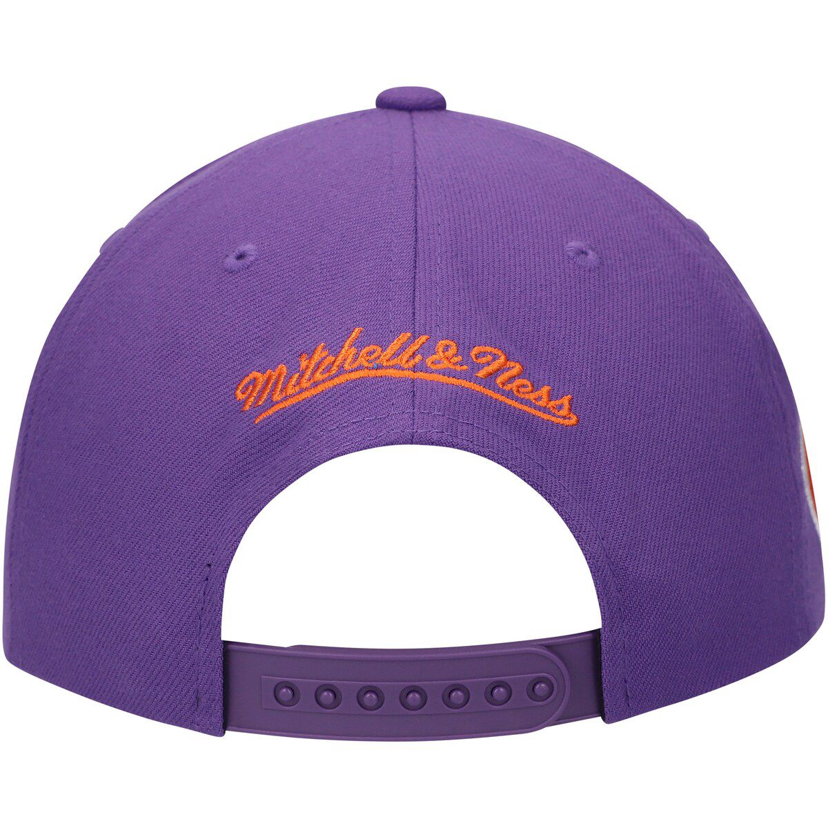 NCAA White/Purple Clemson Tigers Retro Sport Color Block Script Snapback Hat