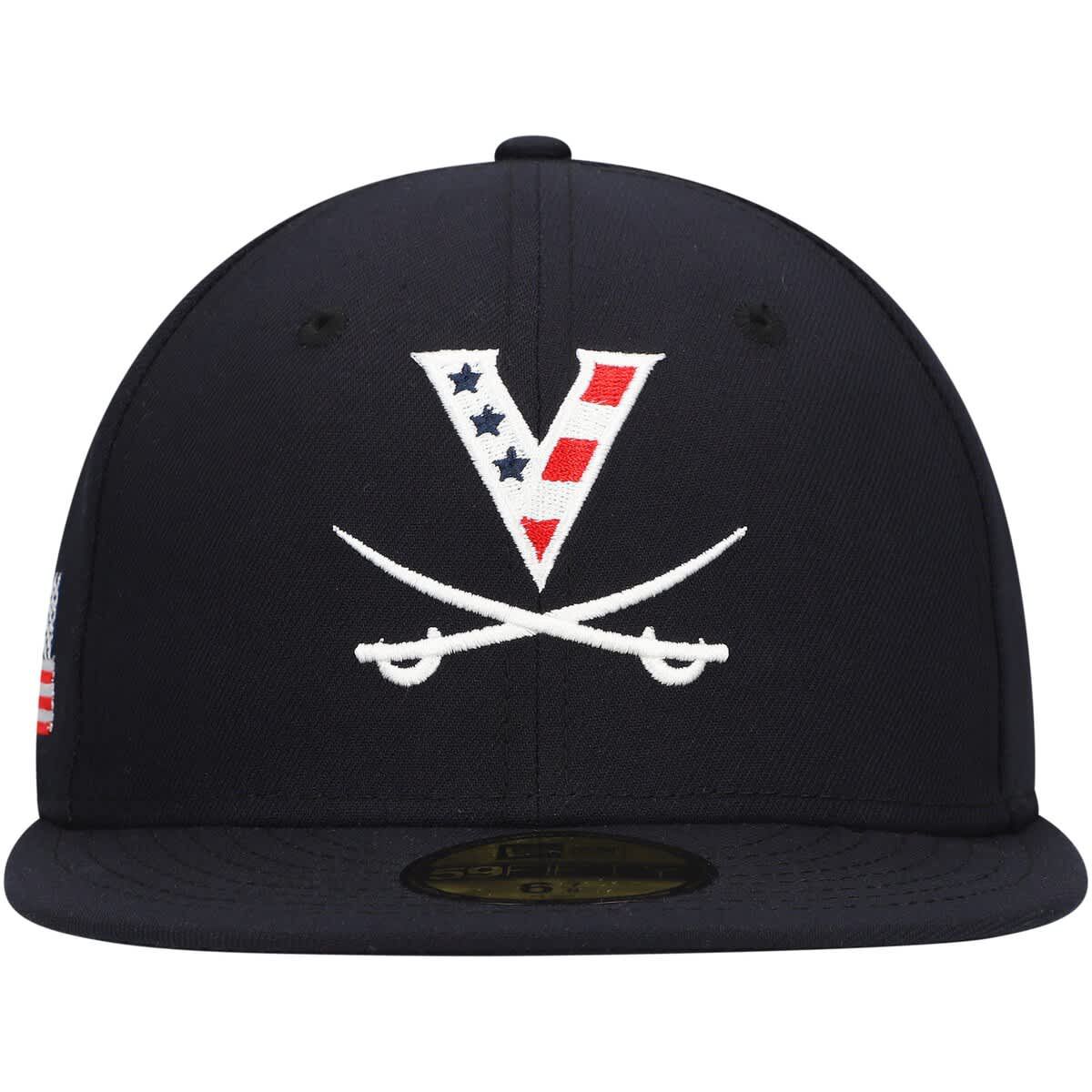 NCAA Virginia Cavaliers Red, & Hoo 59FIFTY Fitted Hat