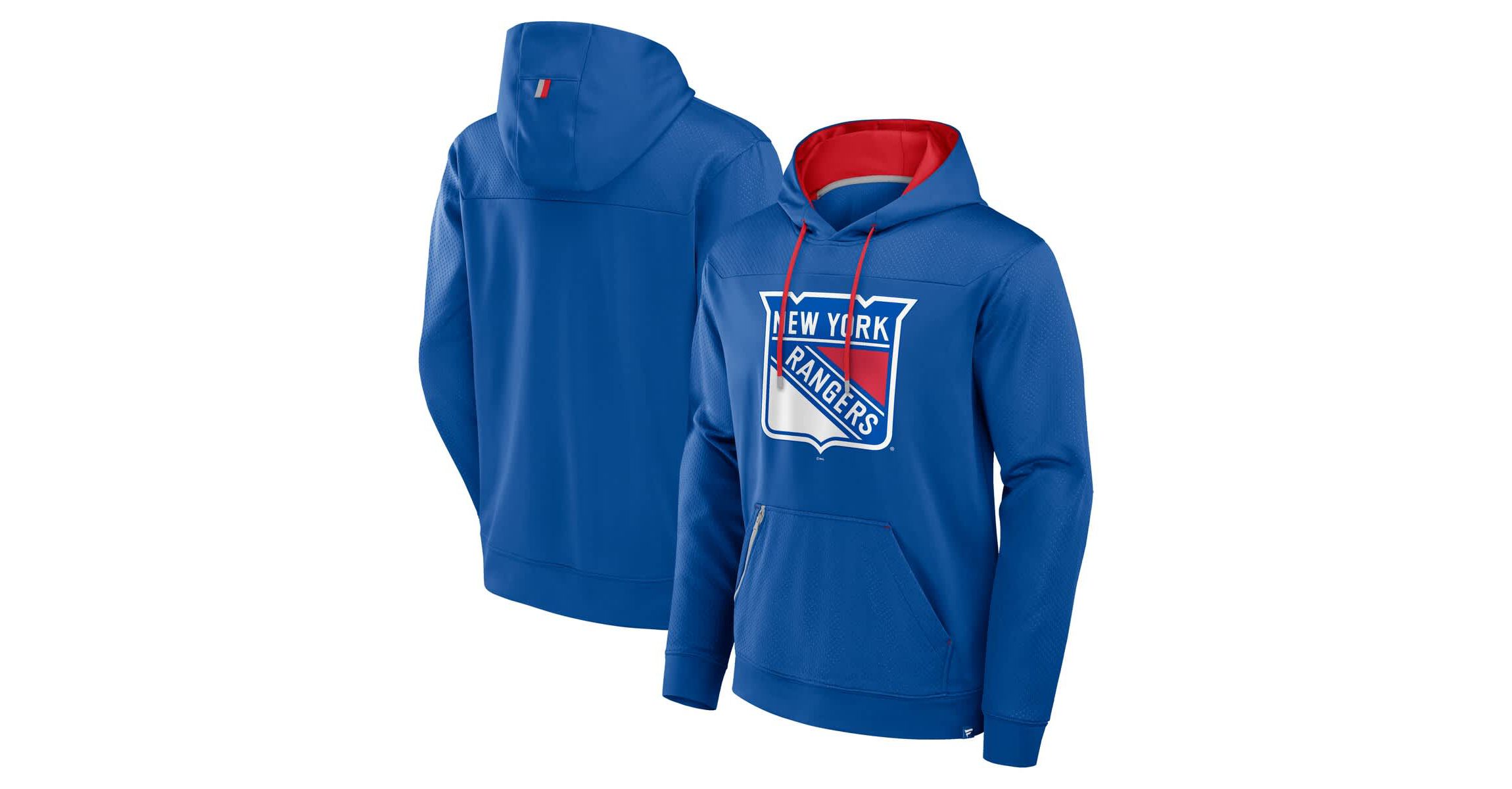 NHL Fanatics New York Rangers Defender Pullover Hoodie