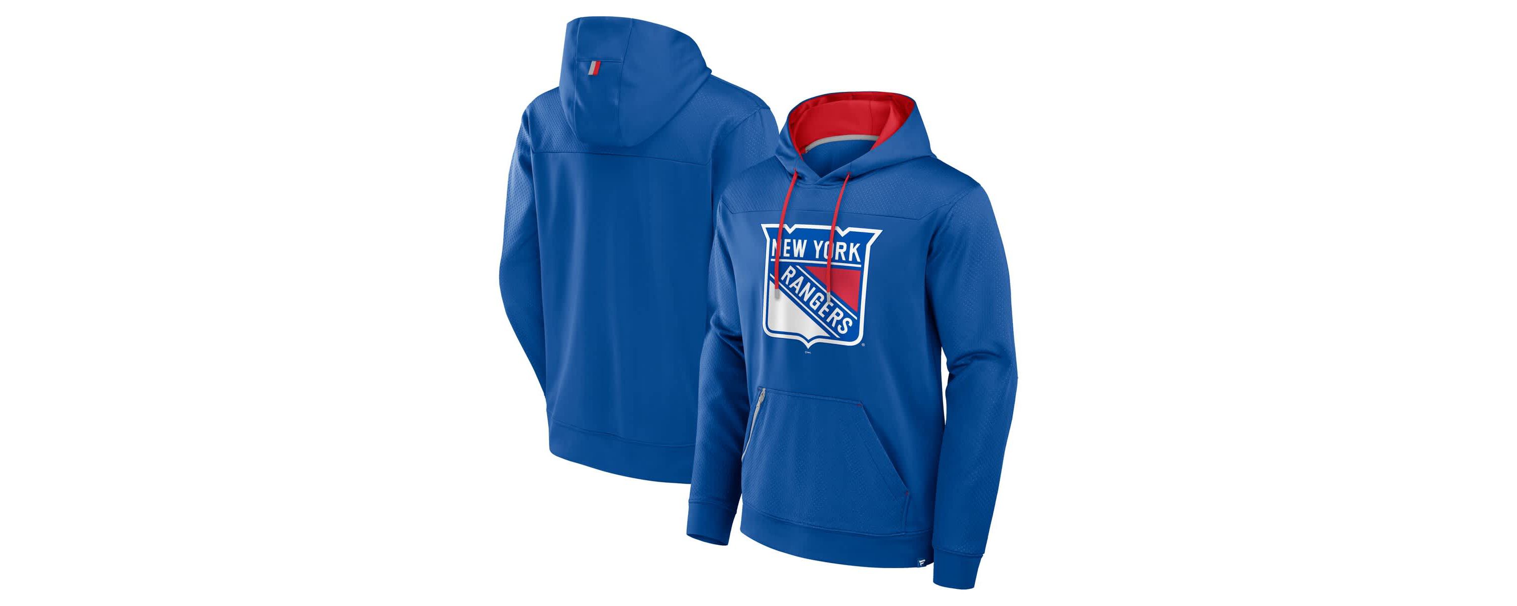 NHL Fanatics New York Rangers Defender Pullover Hoodie