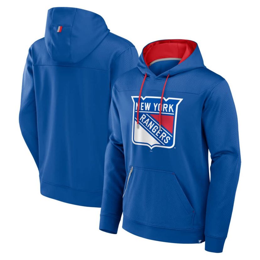 NHL Fanatics New York Rangers Defender Pullover Hoodie