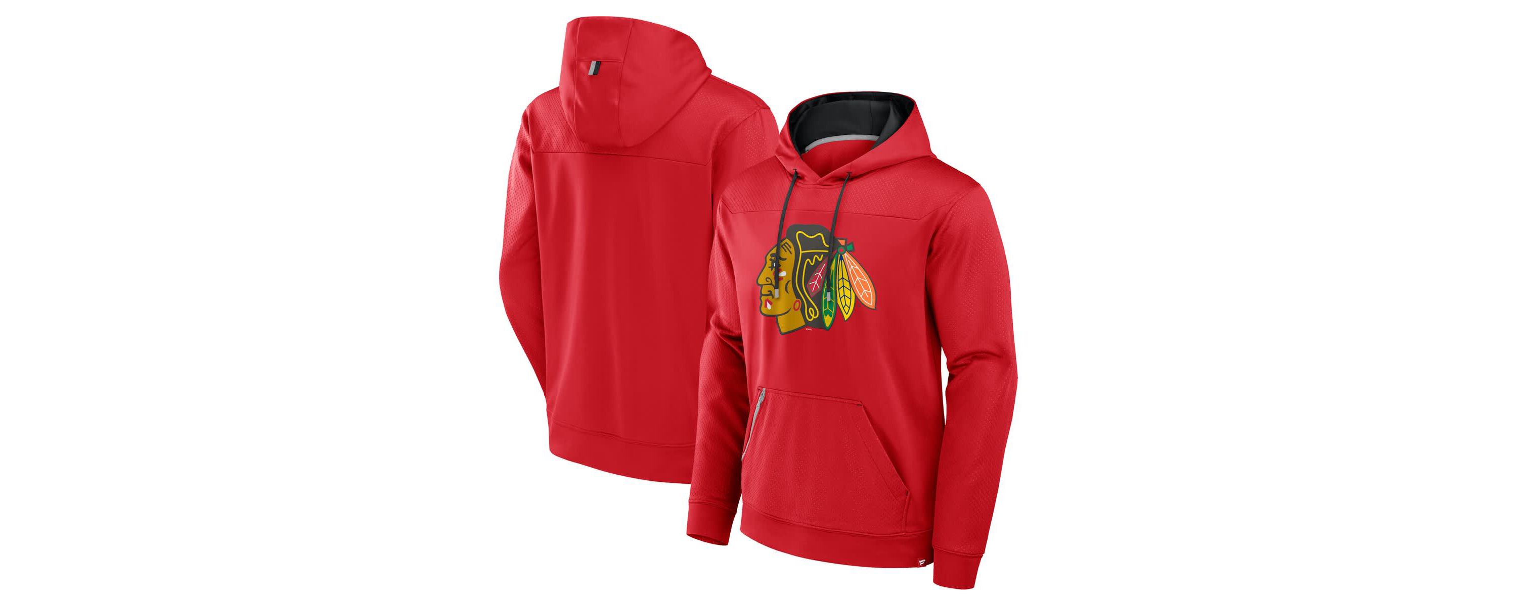 NHL Fanatics Chicago Blackhawks Defender Pullover Hoodie