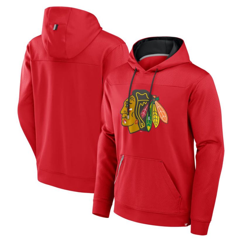 NHL Fanatics Chicago Blackhawks Defender Pullover Hoodie