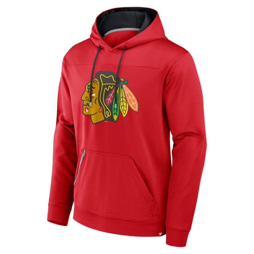 NHL Fanatics Chicago Blackhawks Defender Pullover Hoodie