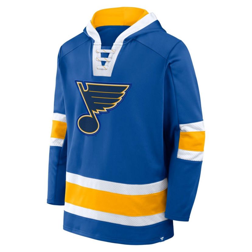 NHL Fanatics St. Louis Blues Inside Line Fleece Pullover Hoodie