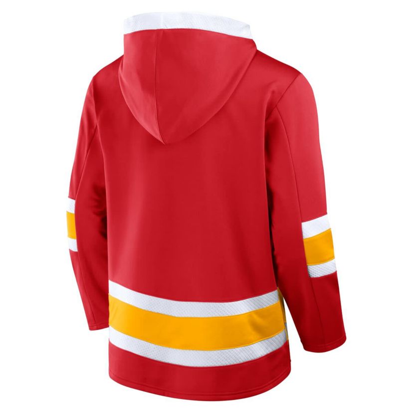 NHL Fanatics Calgary Flames Inside Line Fleece Pullover Hoodie