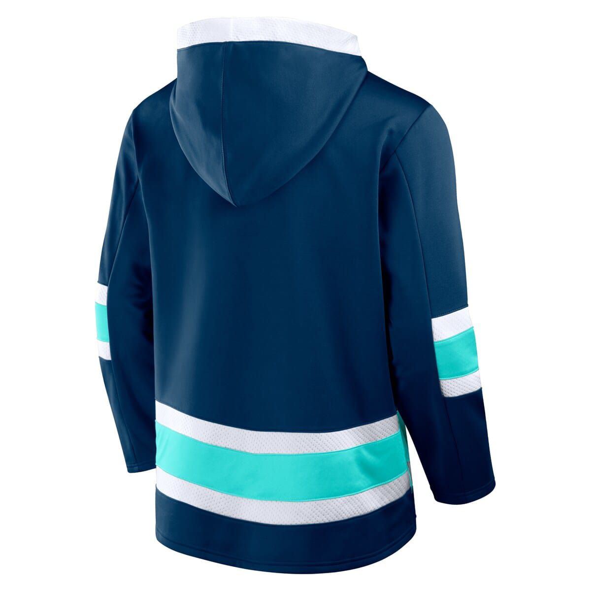 NHL Fanatics Deep Sea Seattle Kraken Inside Line Fleece Pullover Hoodie