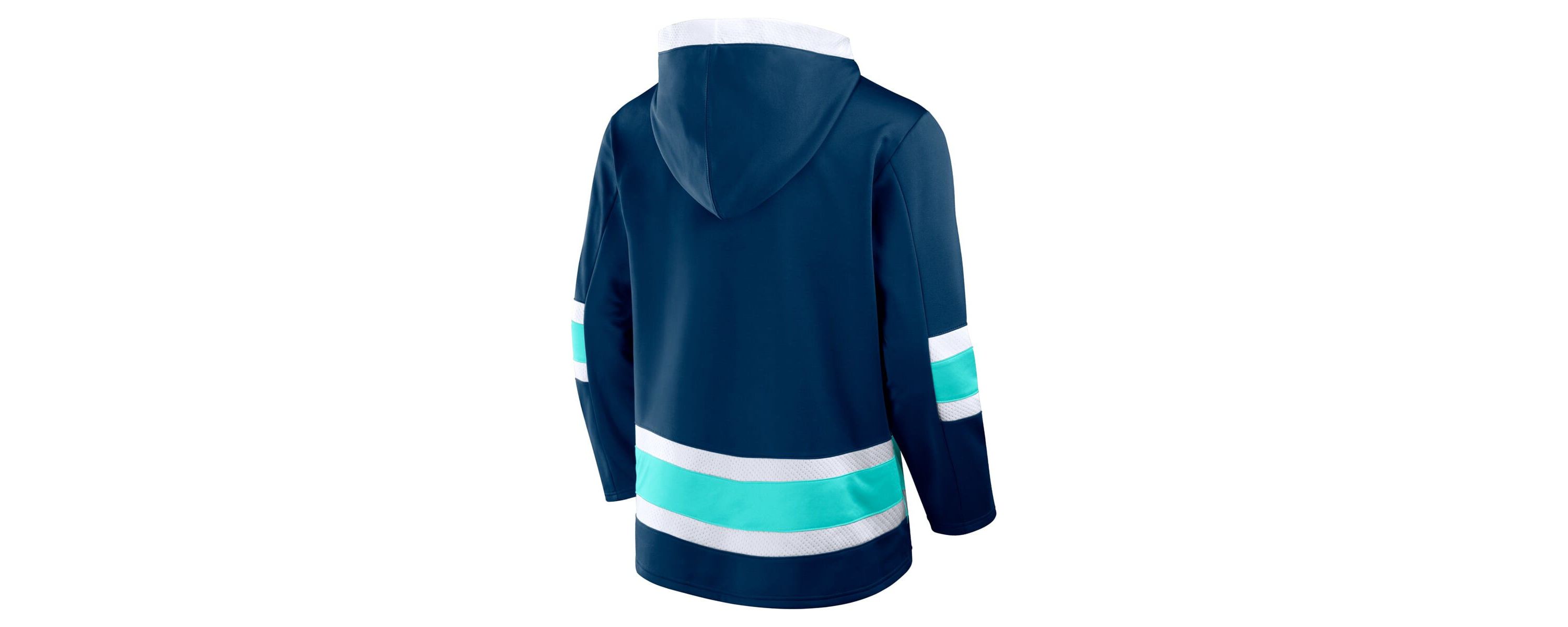 NHL Fanatics Deep Sea Seattle Kraken Inside Line Fleece Pullover Hoodie