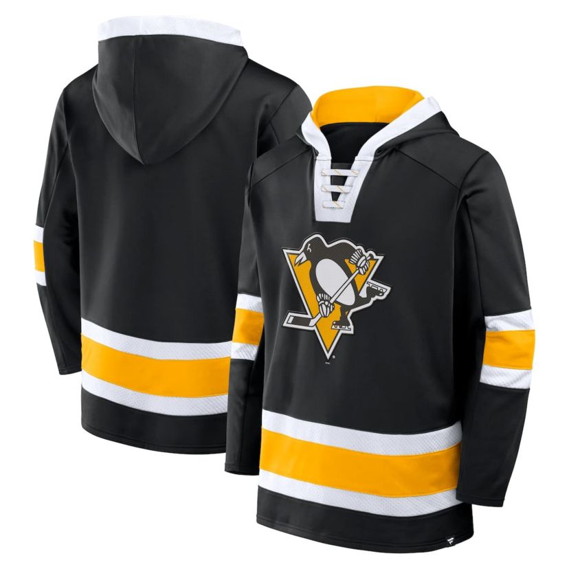 NHL Fanatics Pittsburgh Penguins Inside Line Fleece Pullover Hoodie