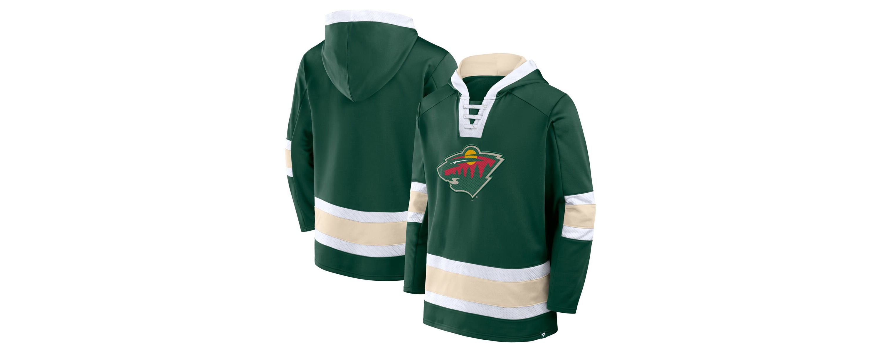 NHL Fanatics Minnesota Wild Inside Line Fleece Pullover Hoodie
