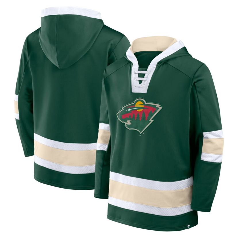 NHL Fanatics Minnesota Wild Inside Line Fleece Pullover Hoodie