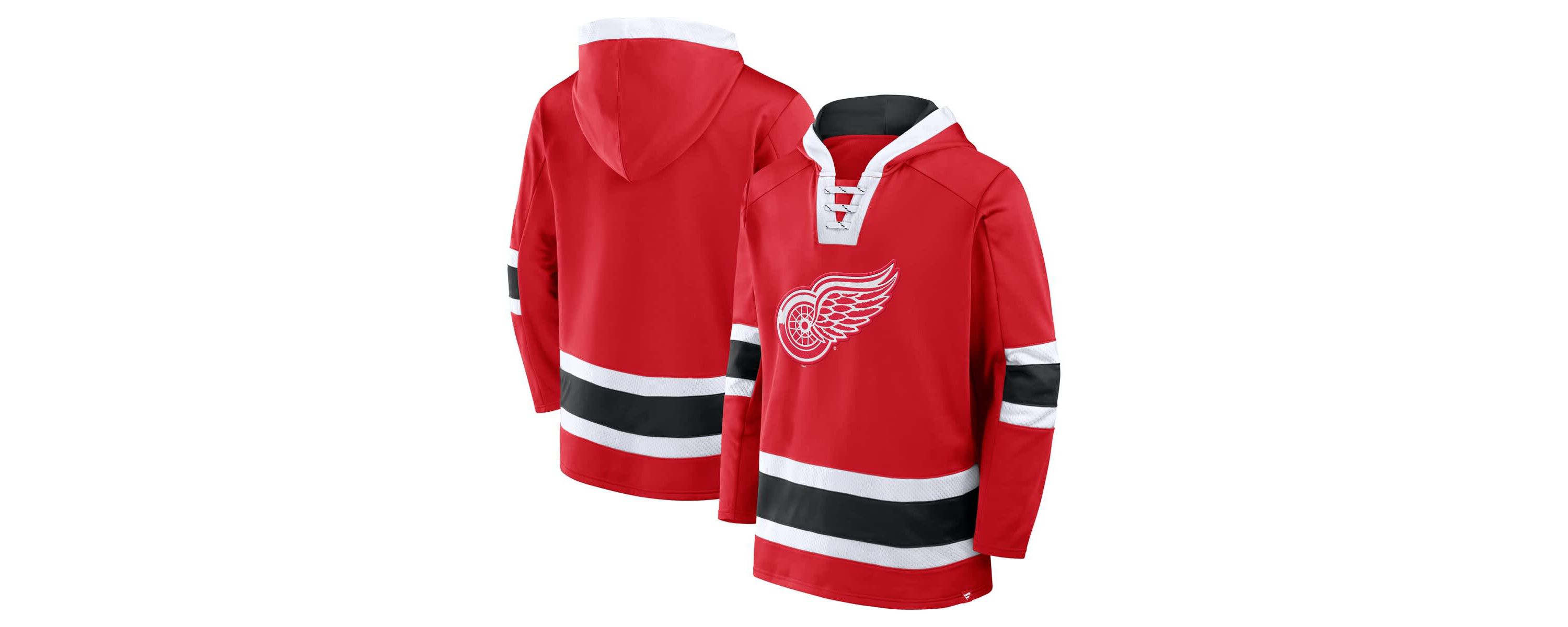 NHL Fanatics Detroit Wings Inside Line Fleece Pullover Hoodie