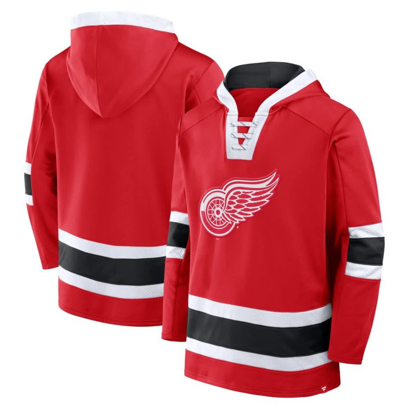 NHL Fanatics Detroit Wings Inside Line Fleece Pullover Hoodie