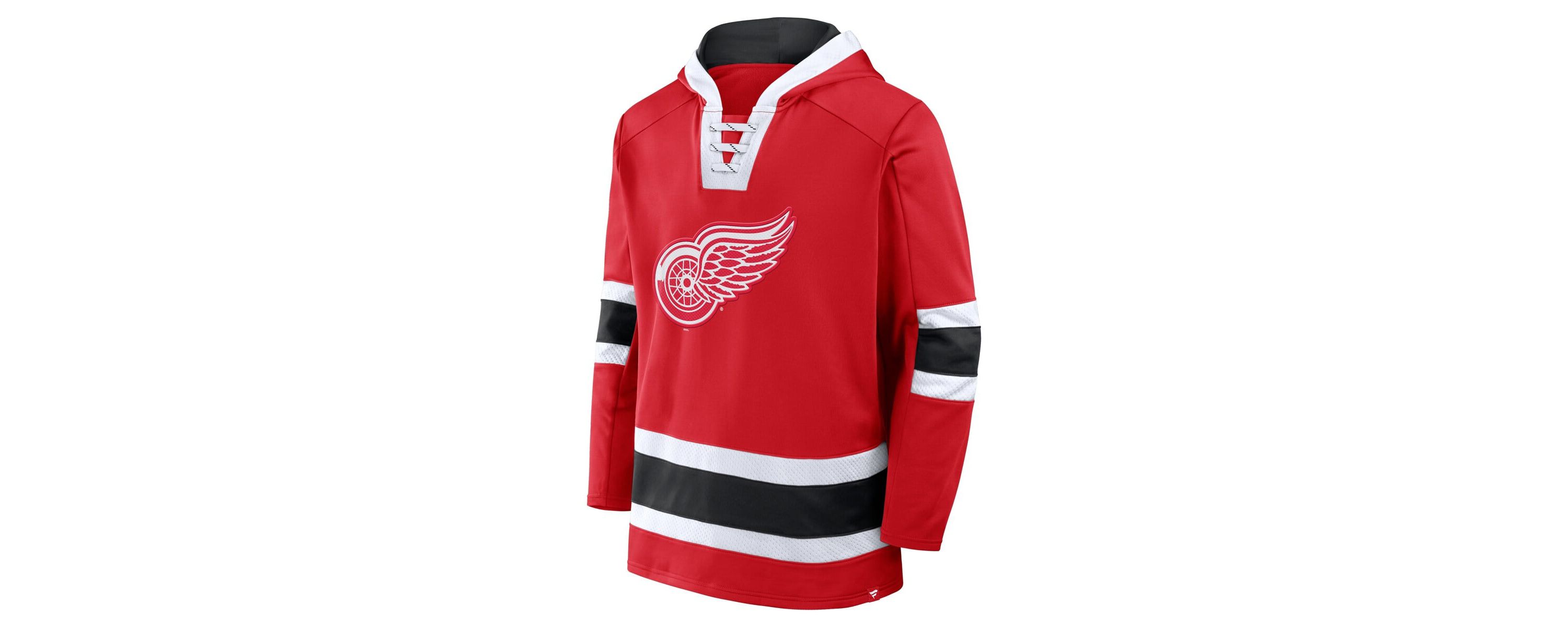 NHL Fanatics Detroit Wings Inside Line Fleece Pullover Hoodie