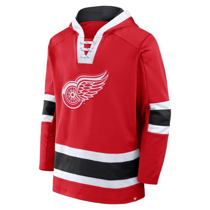 NHL Fanatics Detroit Wings Inside Line Fleece Pullover Hoodie
