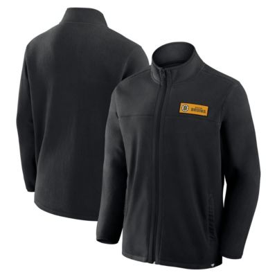 Men's NHL Fanatics Home Ice Fleece Full-Zip Jacket, Black, 5XL