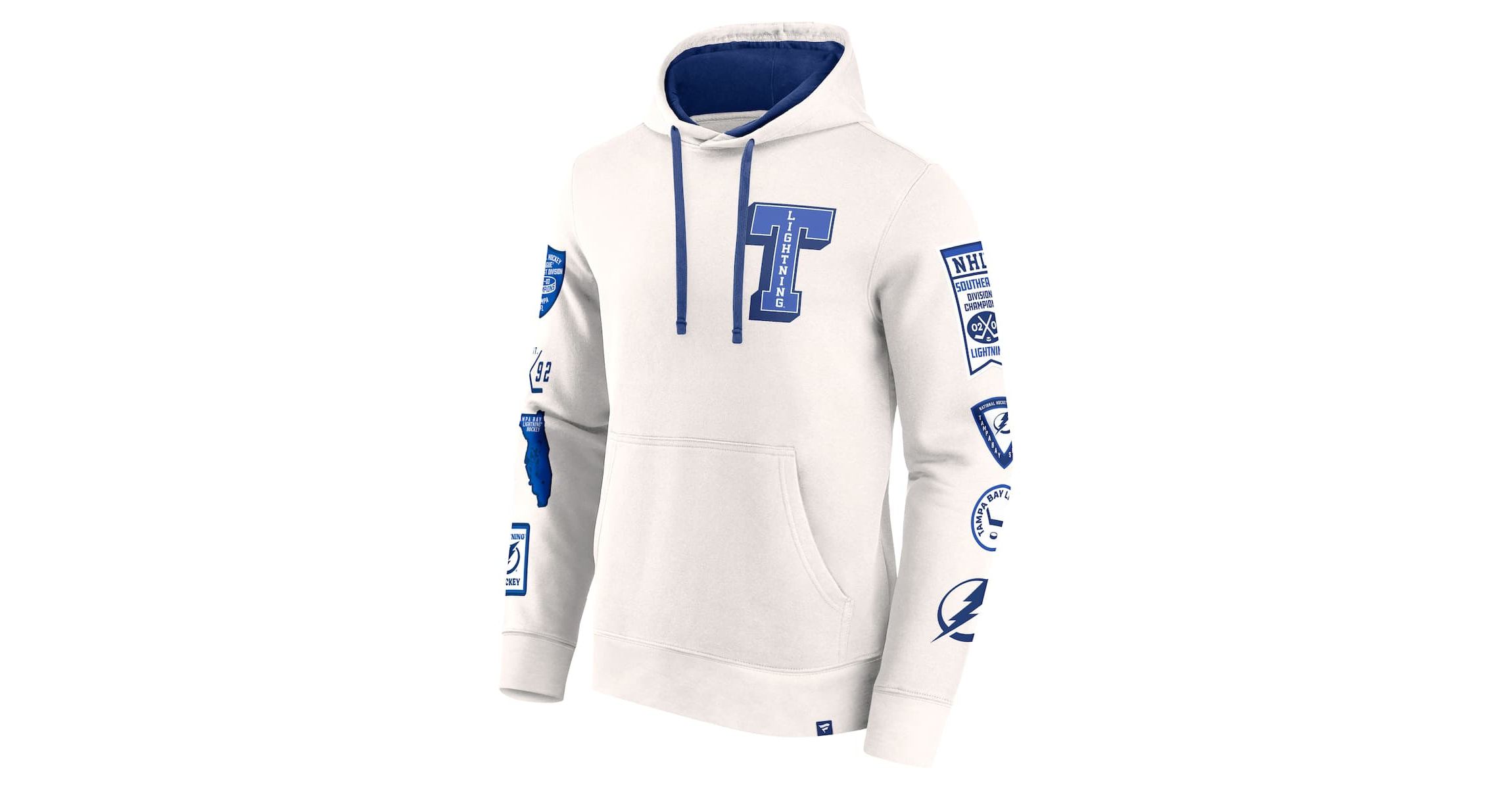 NHL Fanatics Tampa Bay Lightning Letterman Fleece Pullover Hoodie