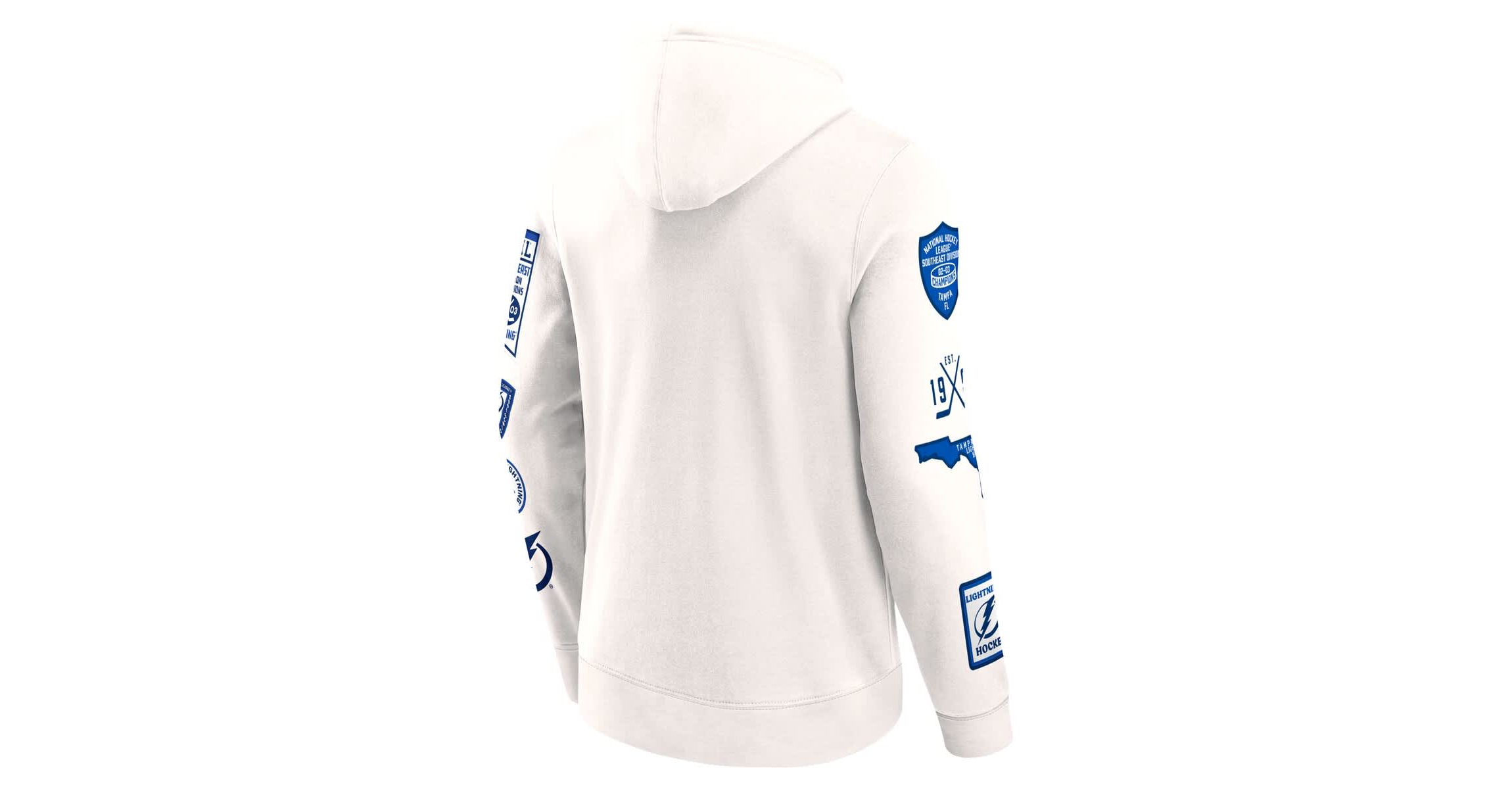 NHL Fanatics Tampa Bay Lightning Letterman Fleece Pullover Hoodie