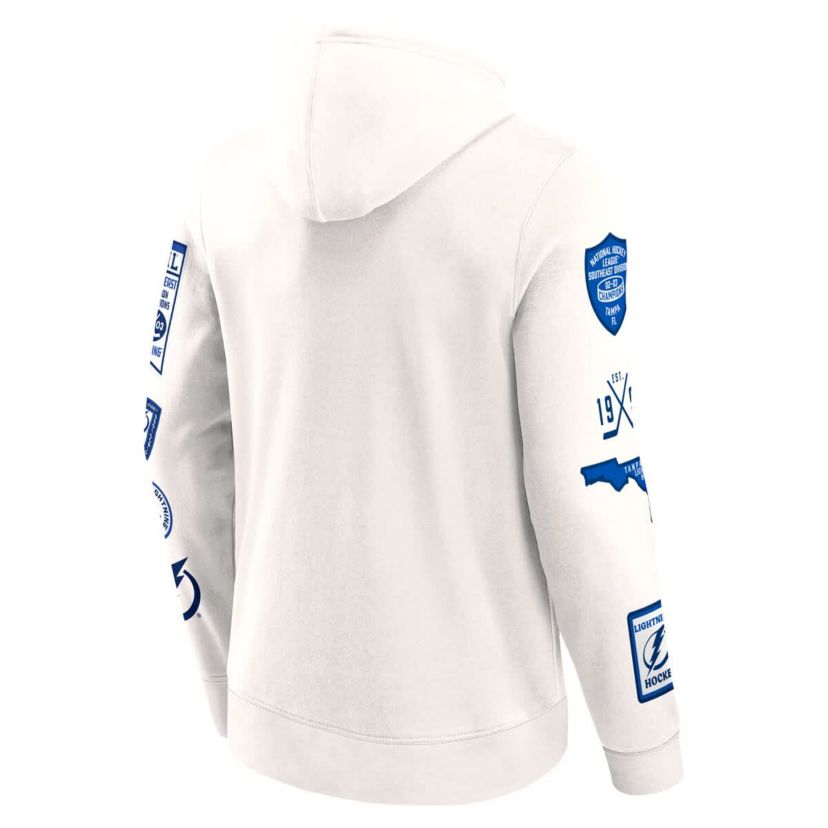 NHL Fanatics Tampa Bay Lightning Letterman Fleece Pullover Hoodie