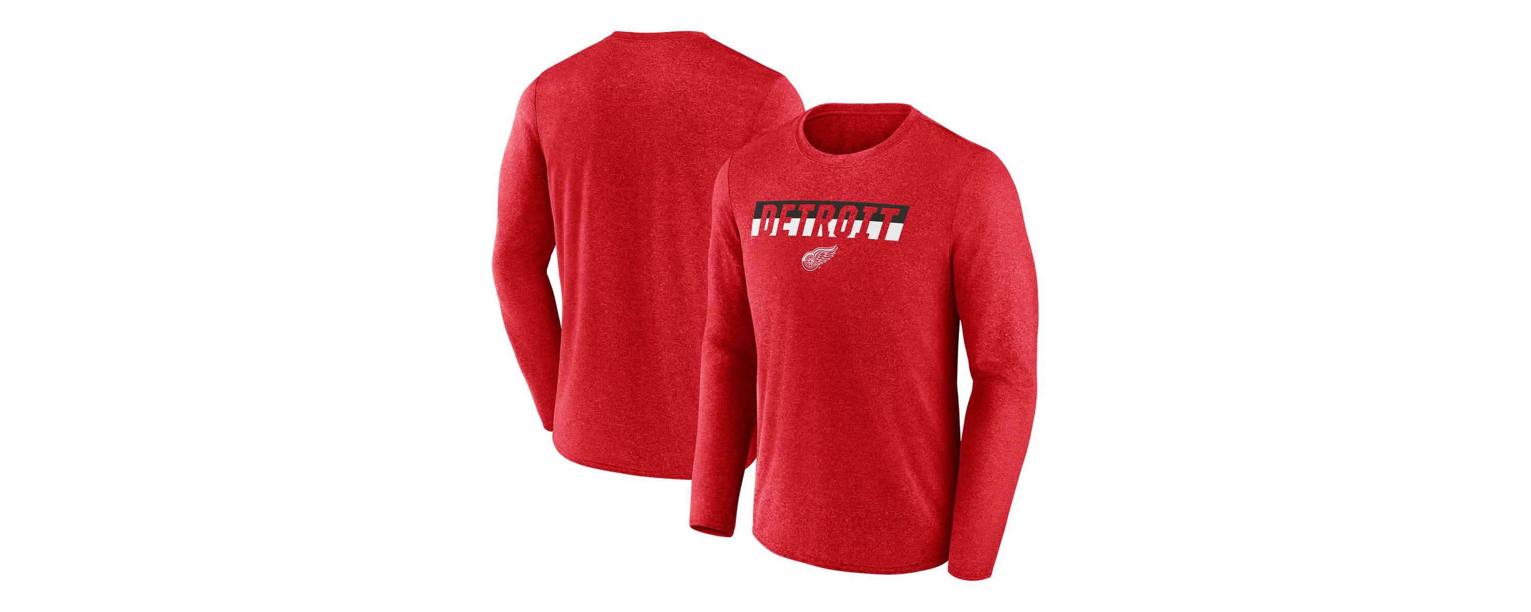 NHL Fanatics Detroit Wings Transition Long Sleeve T-Shirt