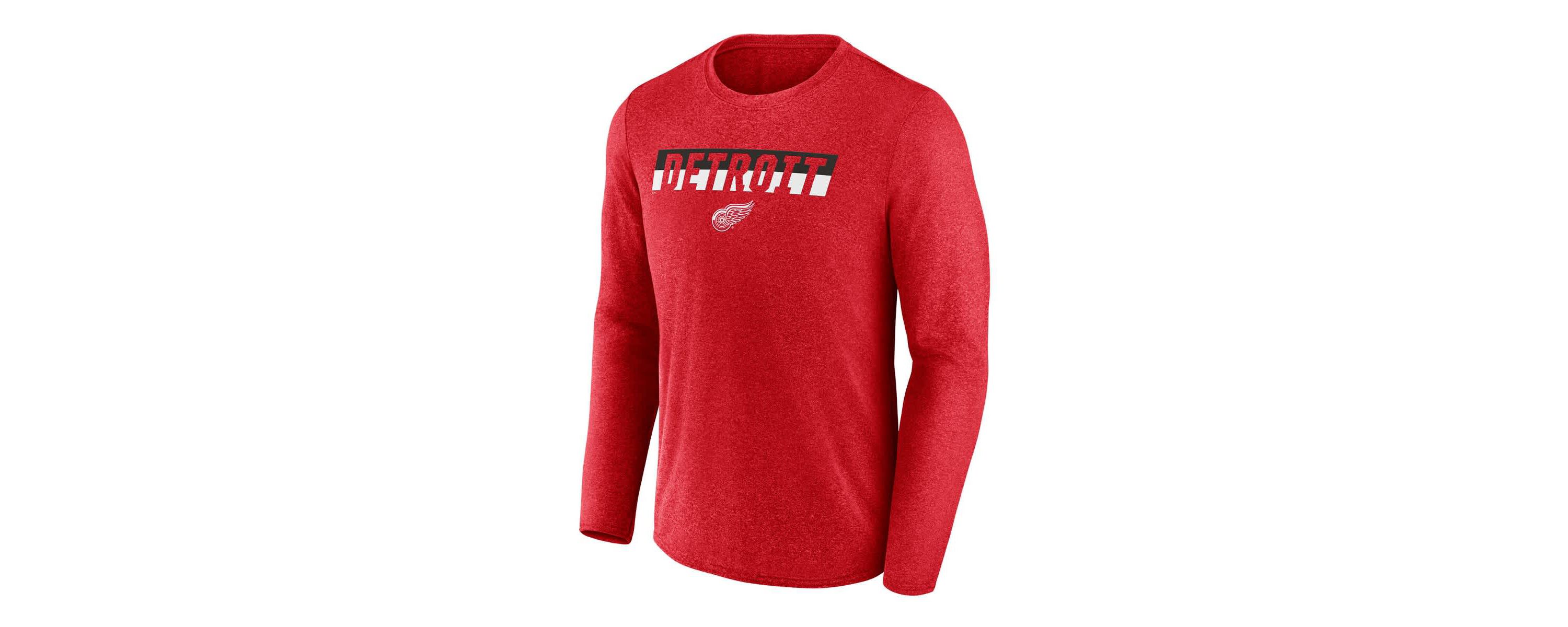 NHL Fanatics Detroit Wings Transition Long Sleeve T-Shirt