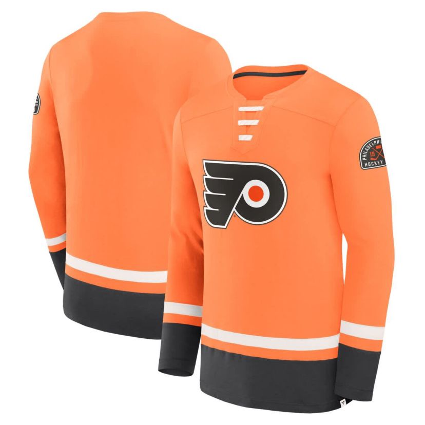 NHL Fanatics Philadelphia Flyers Vintage High Point Long Sleeve T-Shirt