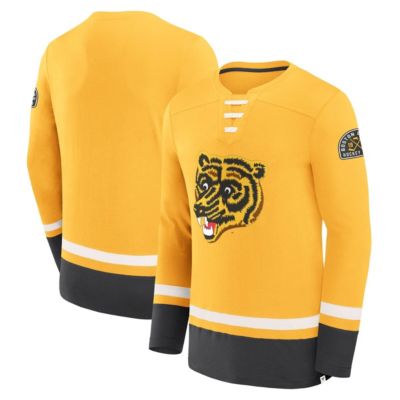 Men's NHL Fanatics Vintage High Point Long Sleeve T-Shirt, Gold, Medium