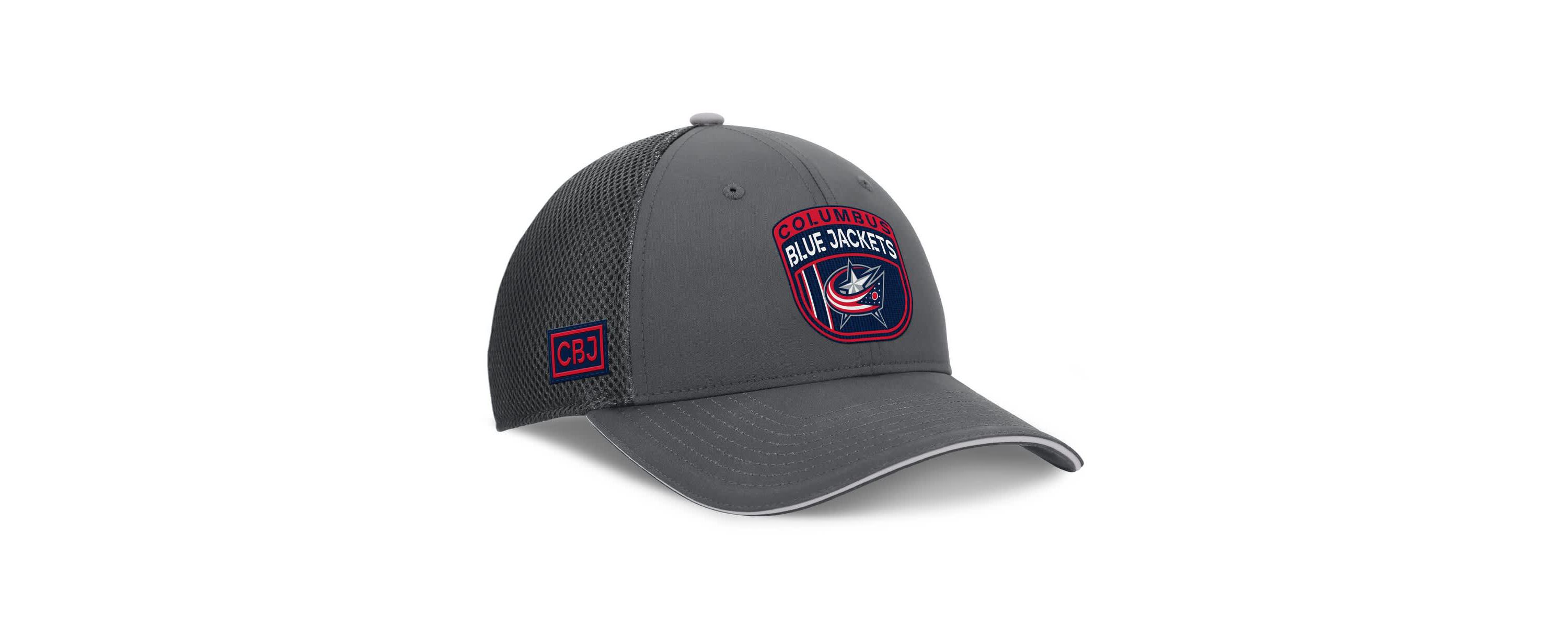 NHL Fanatics Columbus Jackets Authentic Pro Home Ice Trucker Adjustable Hat