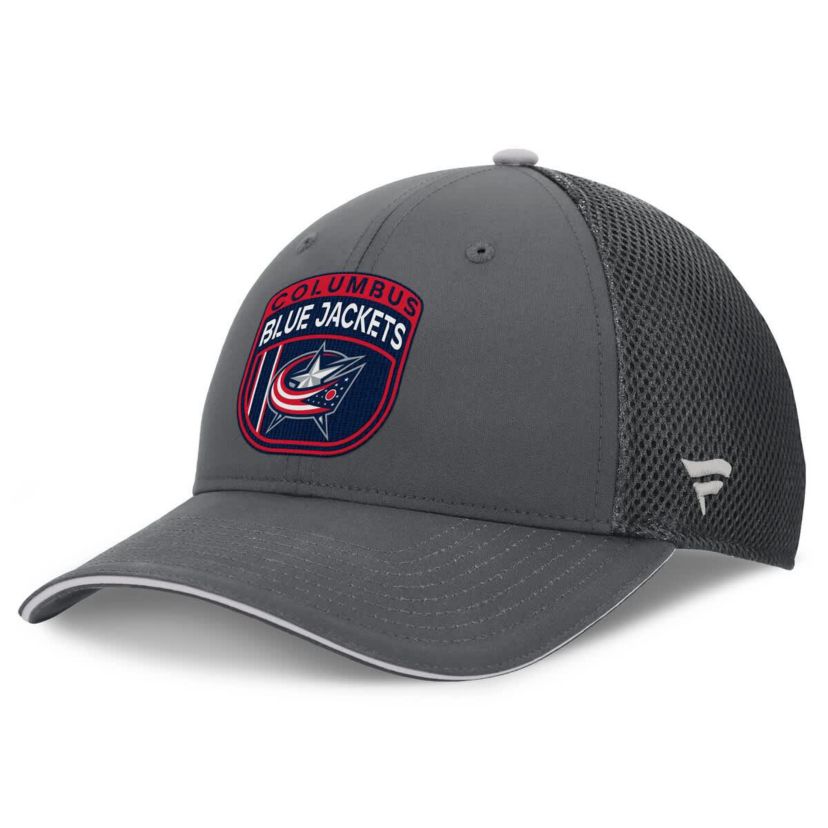 NHL Fanatics Columbus Jackets Authentic Pro Home Ice Trucker Adjustable Hat