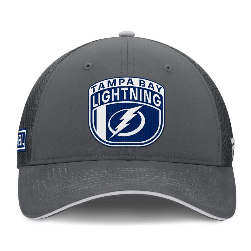 NHL Fanatics Tampa Bay Lightning Authentic Pro Home Ice Trucker Adjustable Hat