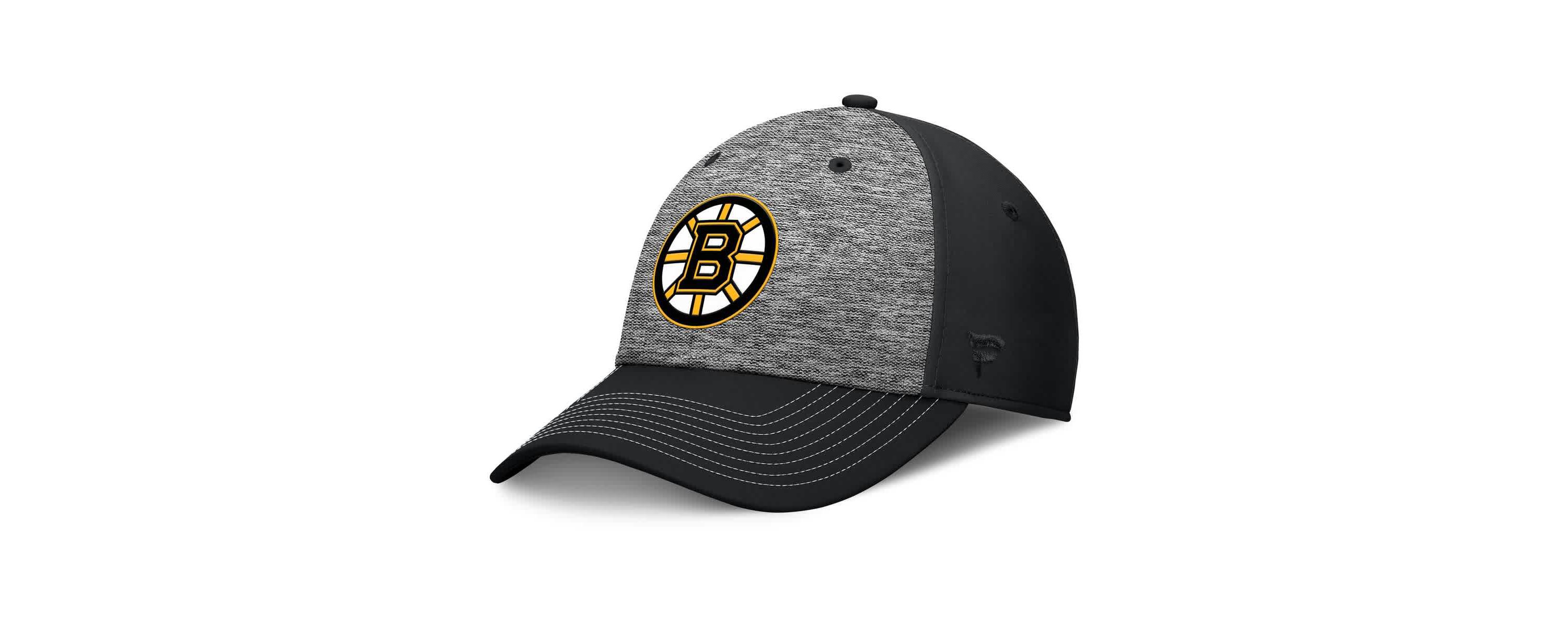 NHL Fanatics Gray/Black Fundamental Top Shelf 2-Tone Flex Hat