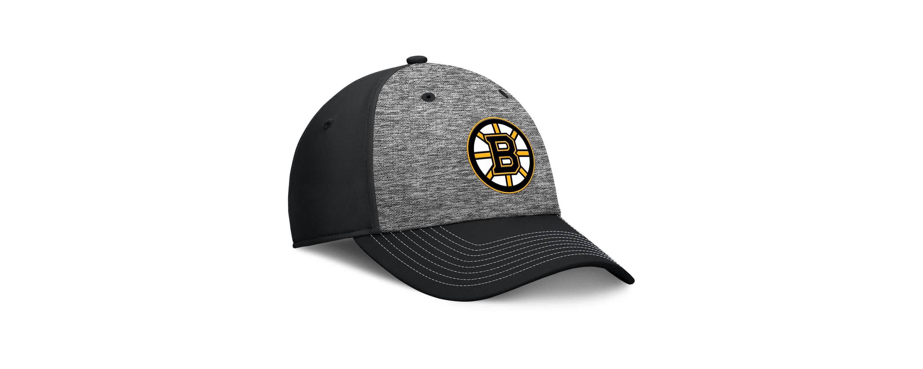 NHL Fanatics Gray/Black Fundamental Top Shelf 2-Tone Flex Hat