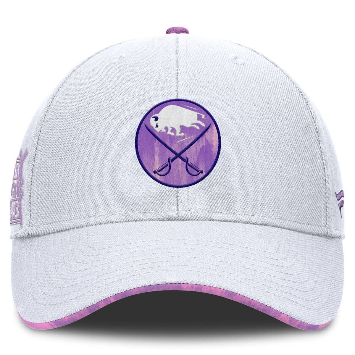 NHL Fanatics Buffalo Sabres Authentic Pro Hockey Fights Cancer Adjustable Hat
