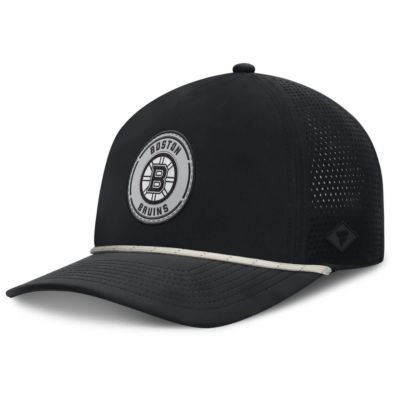 Men's NHL Fanatics Front Office Performance A-Frame Adjustable Hat, Black