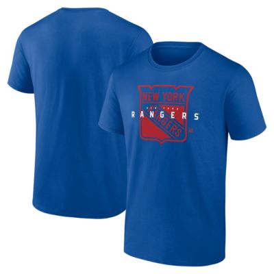 Men's NHL Logo Athletic New York Rangers Coordinate T-Shirt, Blue, 2XL
