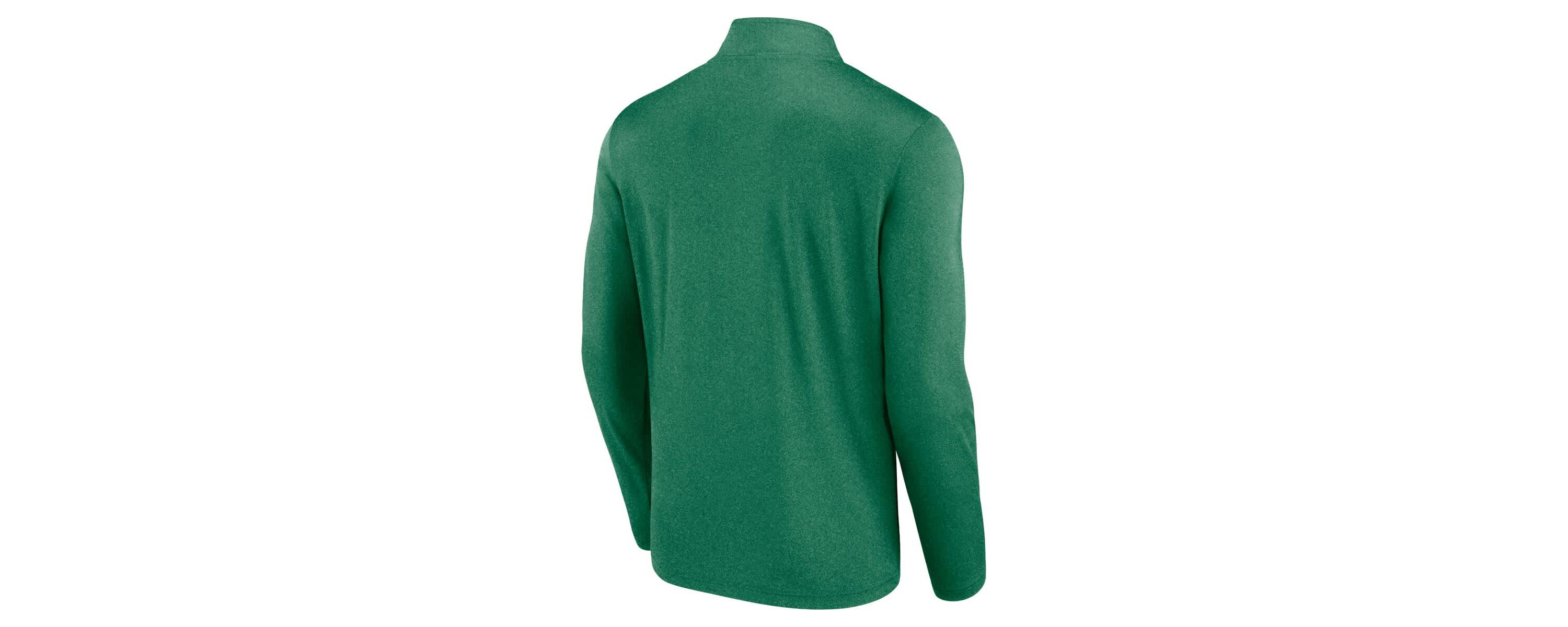 NHL Logo Athletic Kelly Dallas Stars Head-to-Head Raglan Quarter-Zip Top