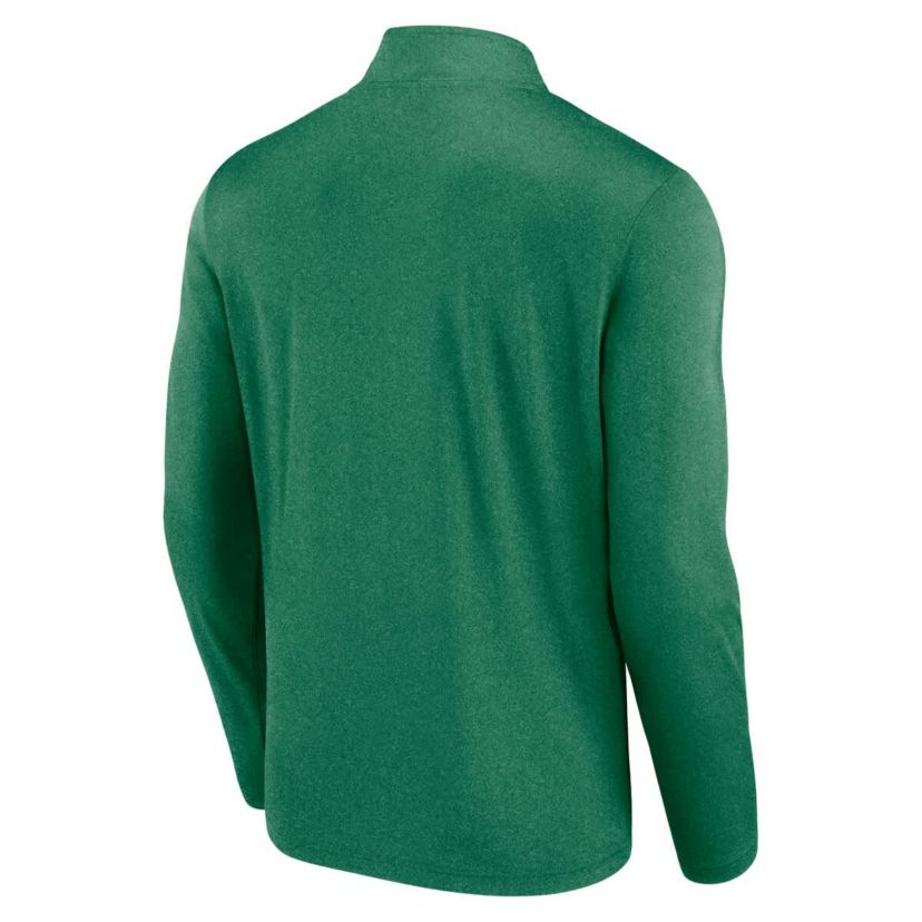 NHL Logo Athletic Kelly Dallas Stars Head-to-Head Raglan Quarter-Zip Top