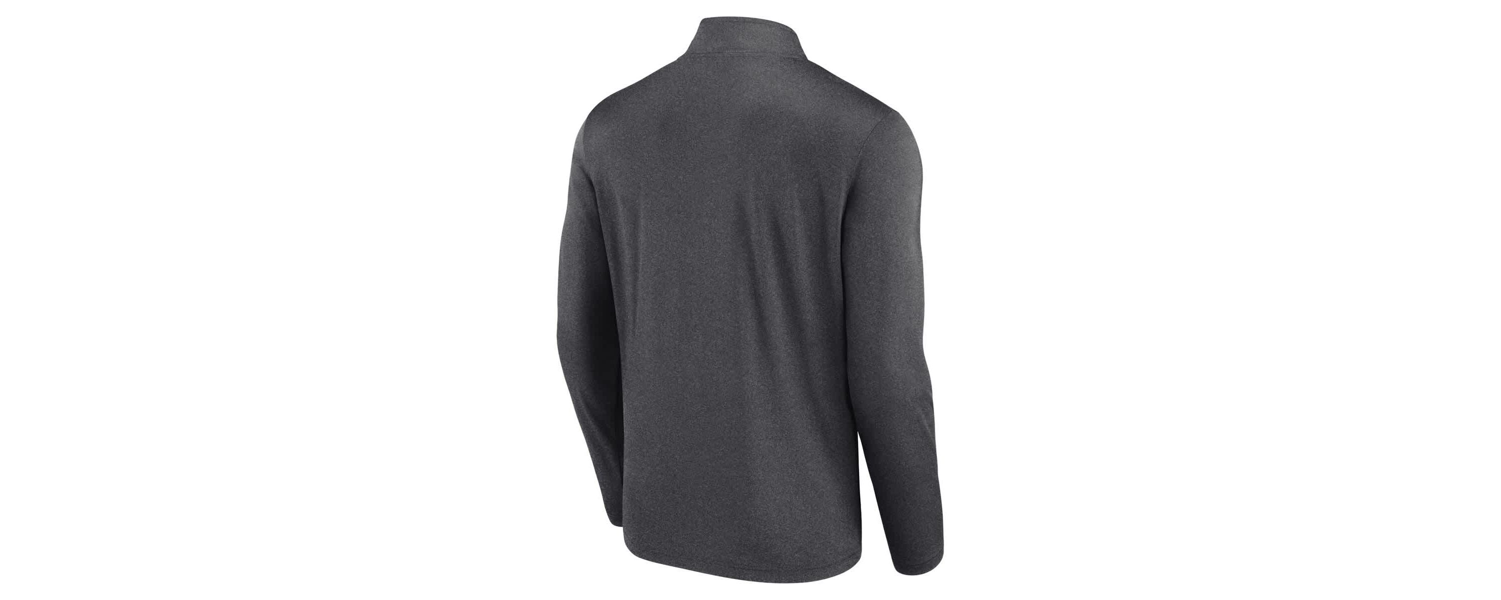 NHL Logo Athletic Carolina Hurricanes Head-to-Head Raglan Quarter-Zip Top