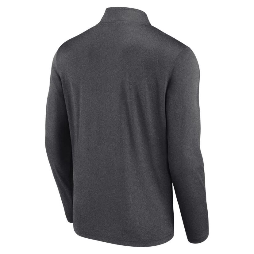 NHL Logo Athletic Carolina Hurricanes Head-to-Head Raglan Quarter-Zip Top
