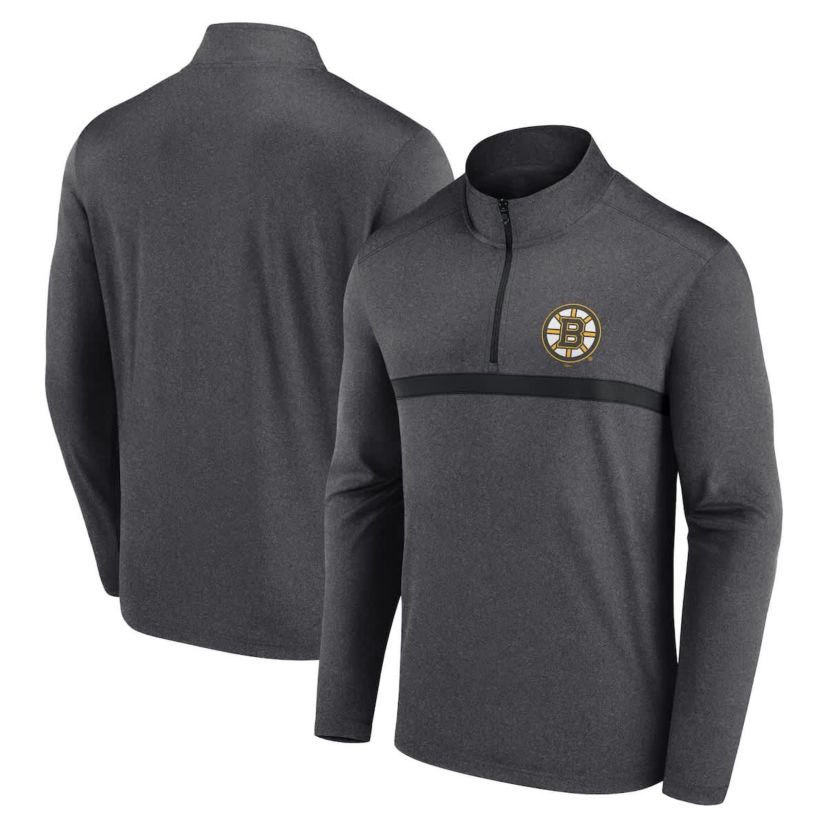 NHL Logo Athletic Head-to-Head Raglan Quarter-Zip Top