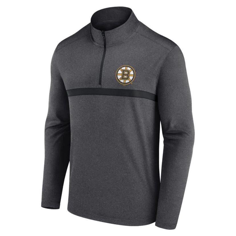 NHL Logo Athletic Head-to-Head Raglan Quarter-Zip Top